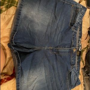 Blue jean shorts